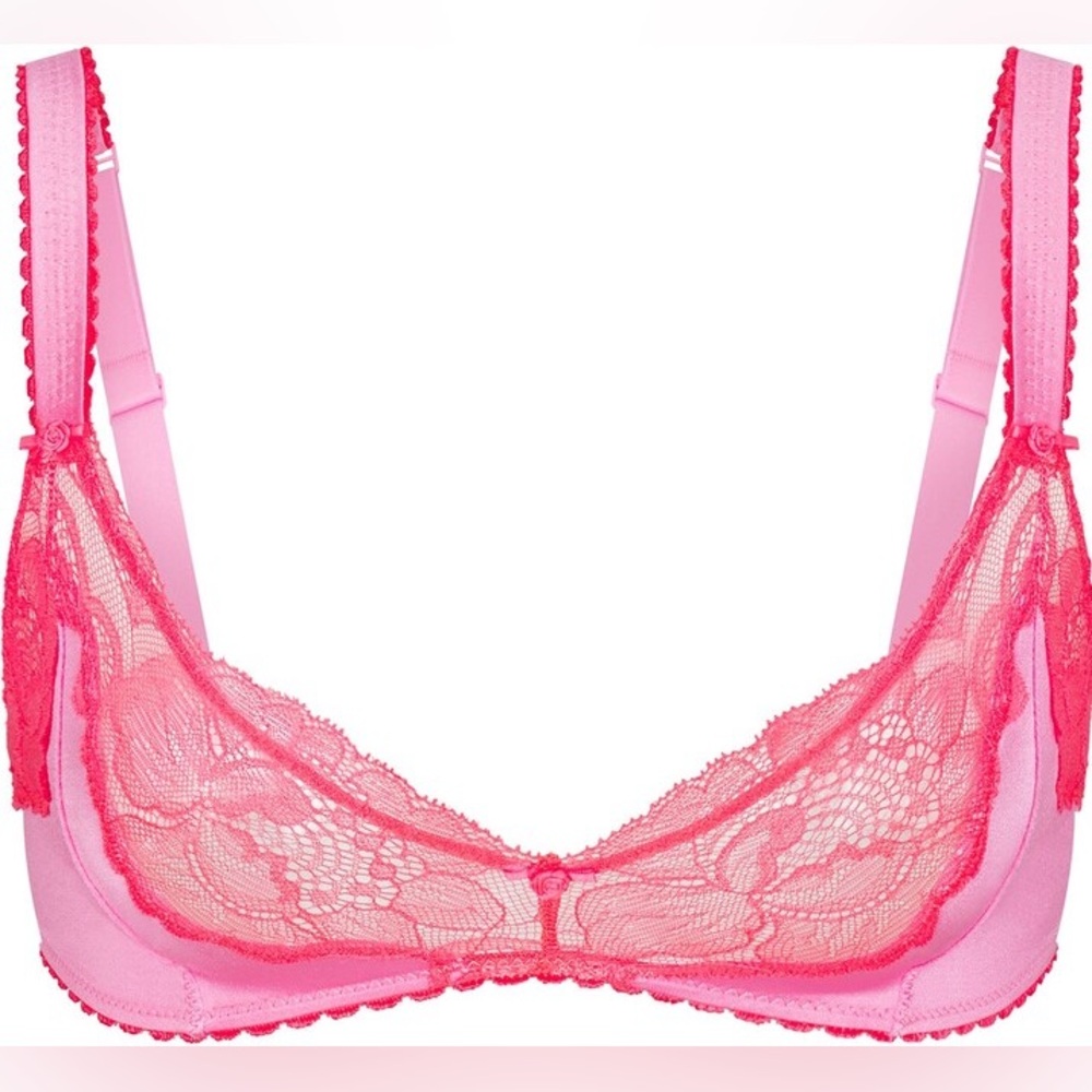 💖 Skims Stretch Triangle Bra – Neon Orchid (Rare, Size Small, NWOT)
